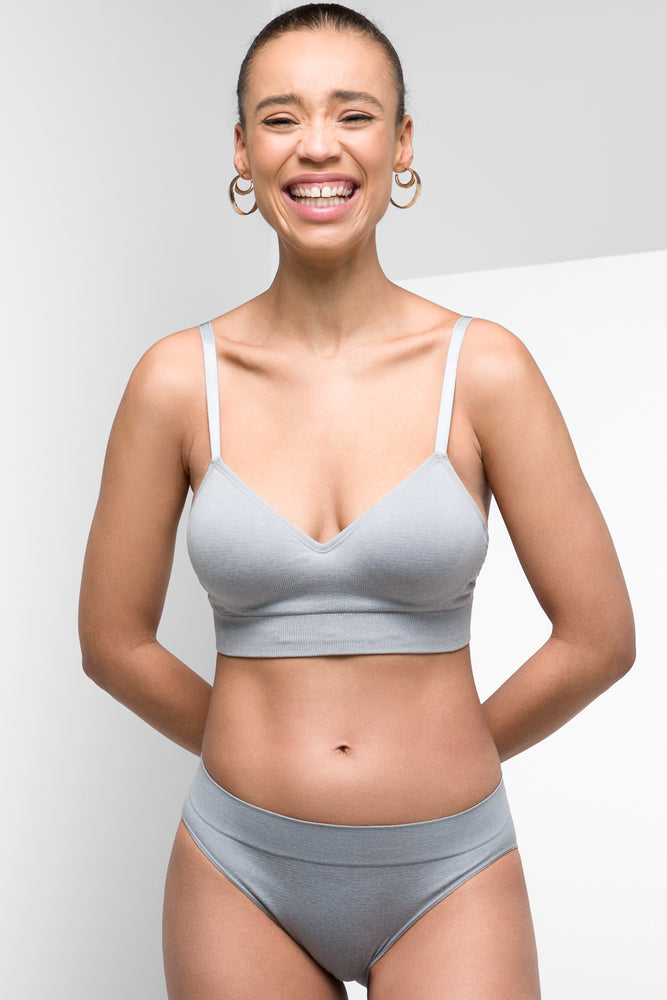 Seam free Bralette Grey Bras Ackermans