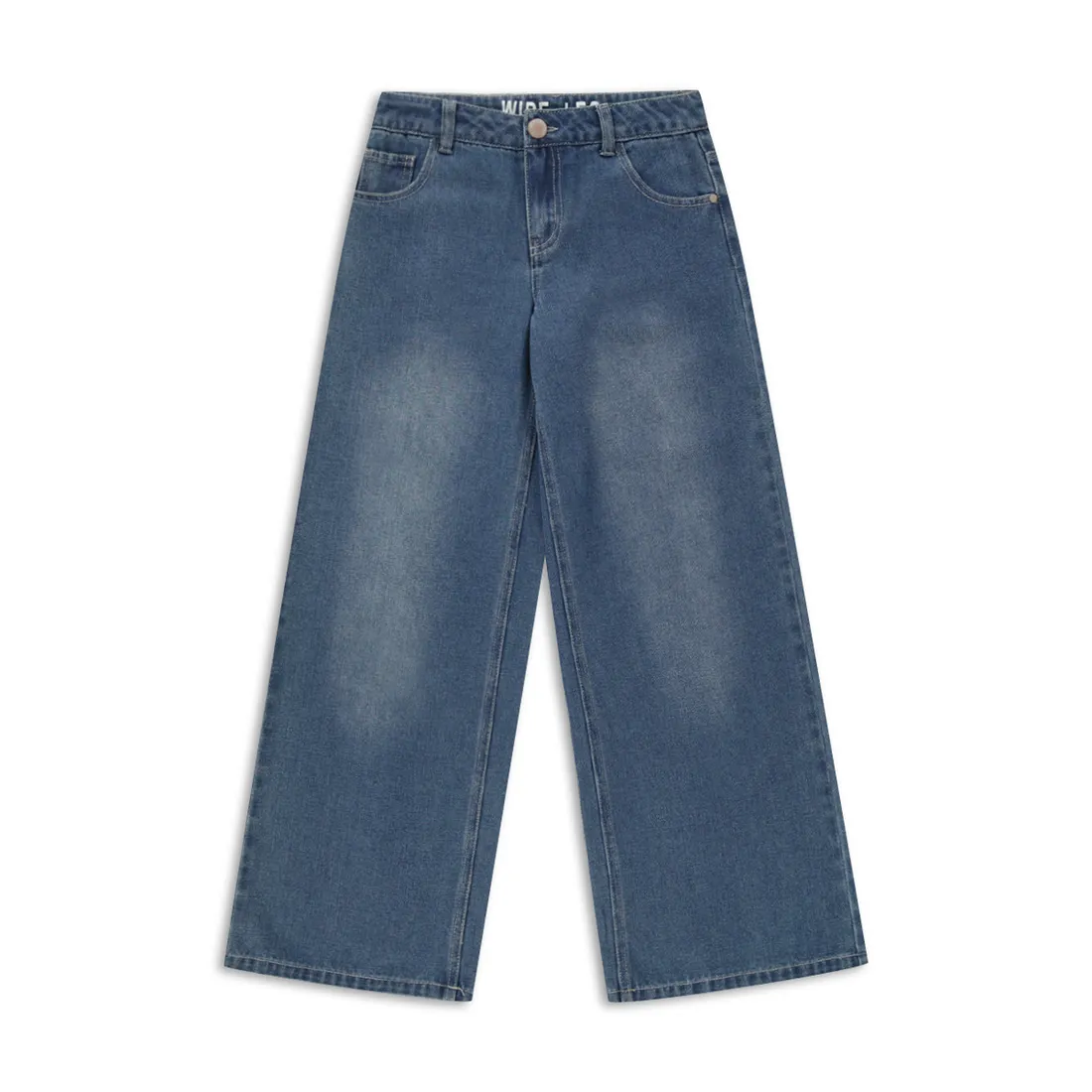 Wide leg denim jeans blue - GIRLS 7-15 YEARS Bottoms & Jeans | Ackermans