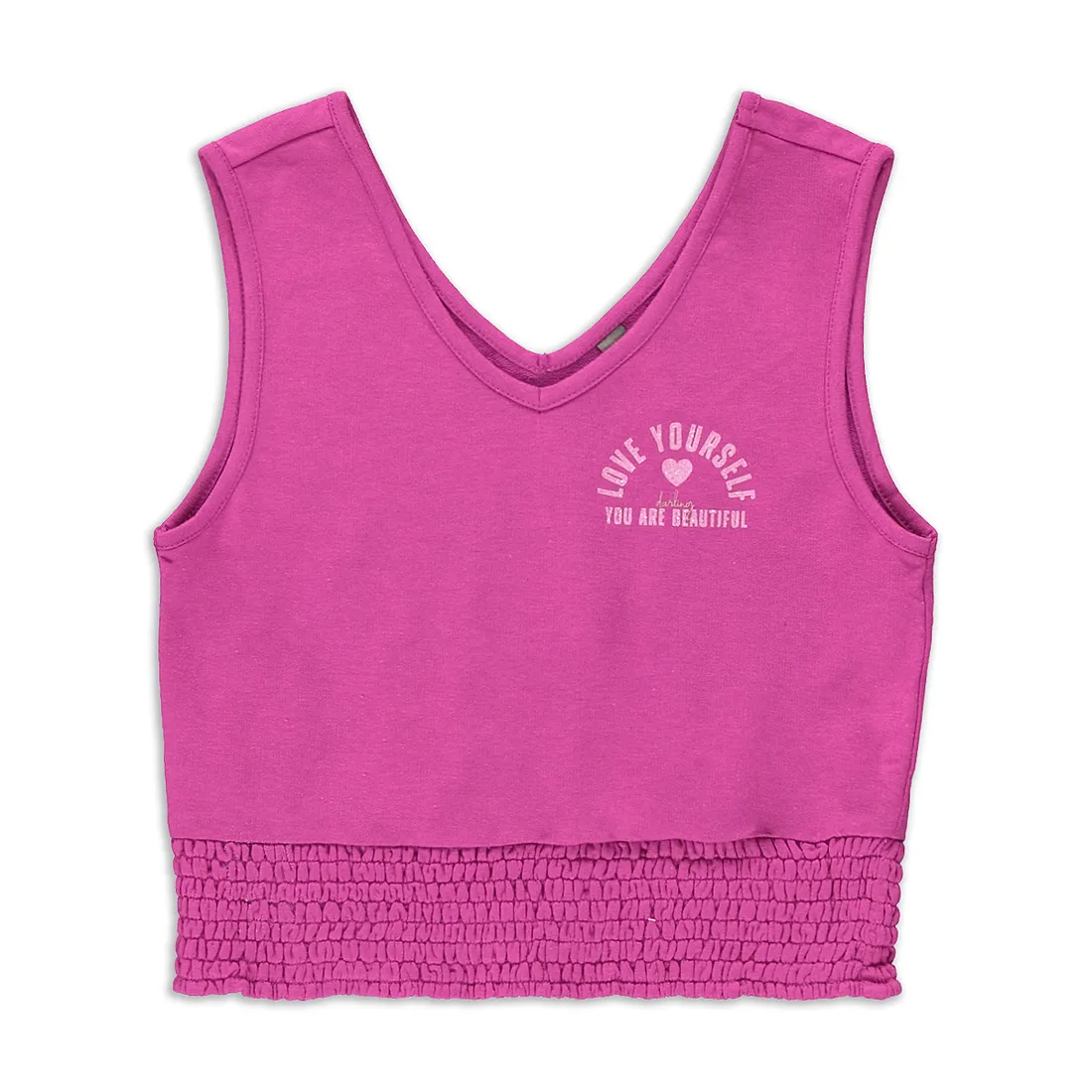 Smocked hem vest purple - GIRLS 7-15 YEARS Tops & T-Shirts | Ackermans