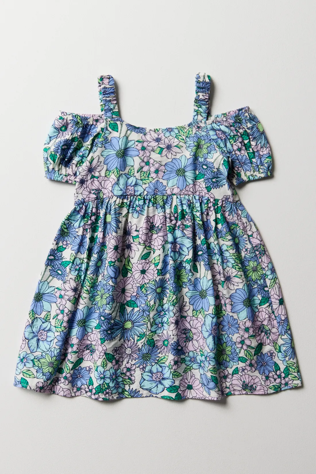 Floral cold shoulder dress multi - GIRLS 2-8 YEARS Dresses & Jumpsuits ...