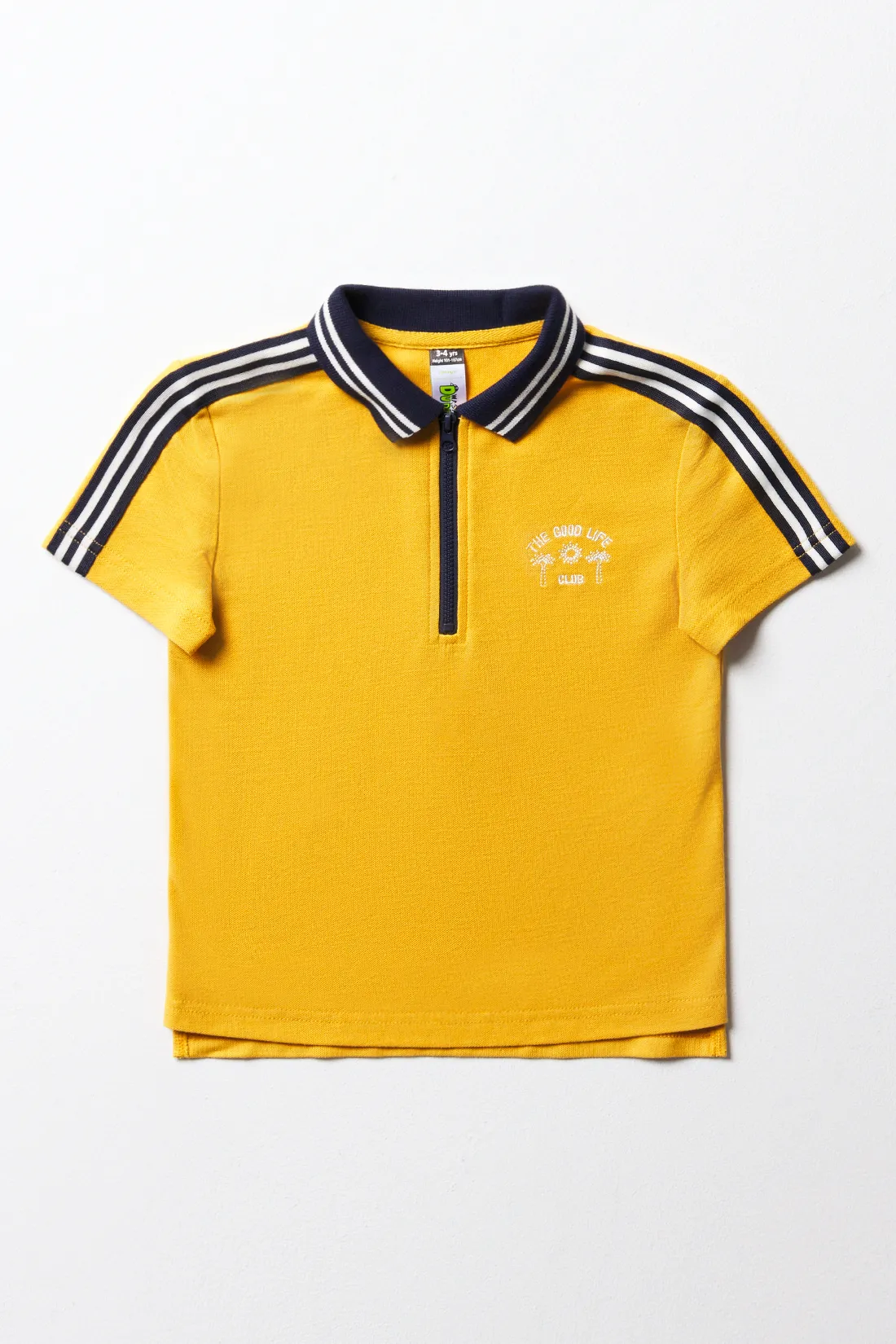 Zipper stepped hem golfer yellow - BOYS 2-10 YEARS Tops & T-Shirts ...