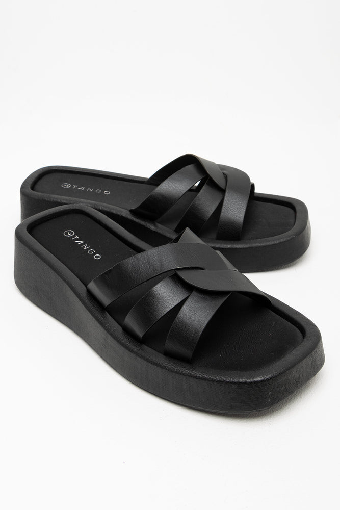 Flatform Sandal Black