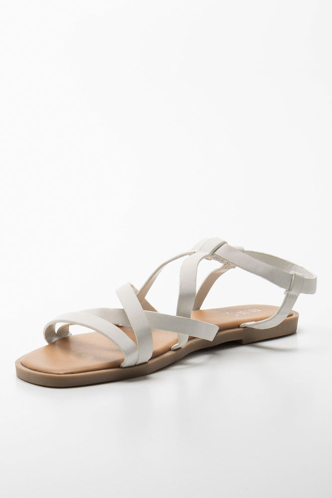 Strappy Sandal White (1)