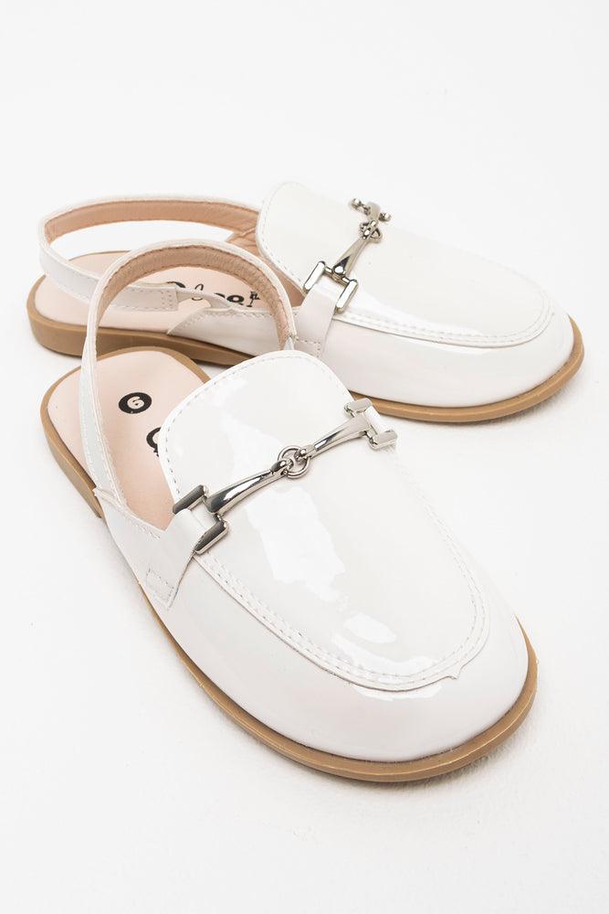 Slingback Loafer White