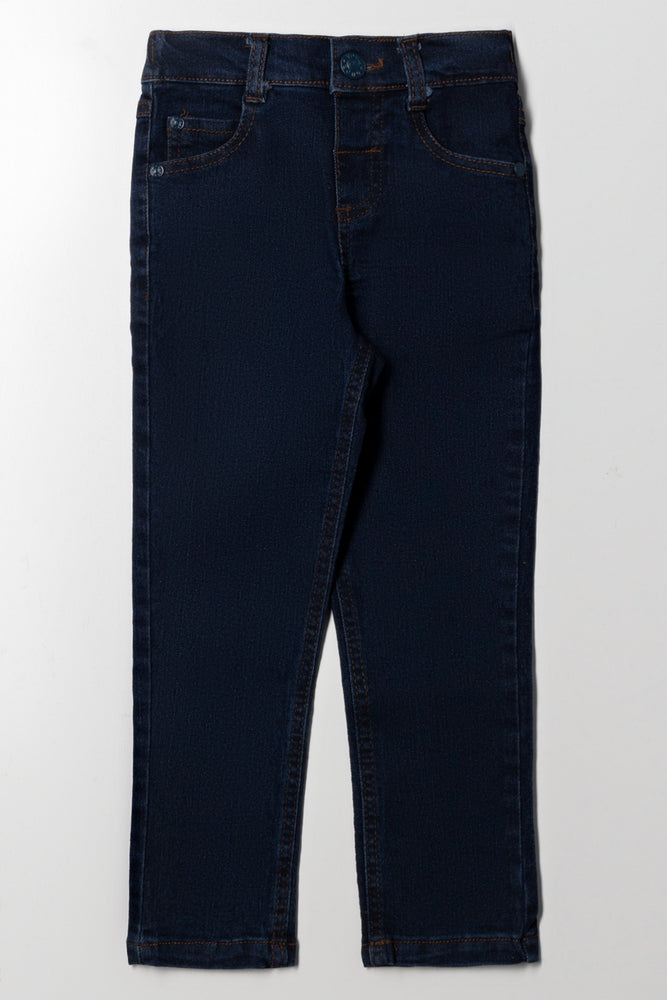 Skinny Denim Jeans Dark Blue