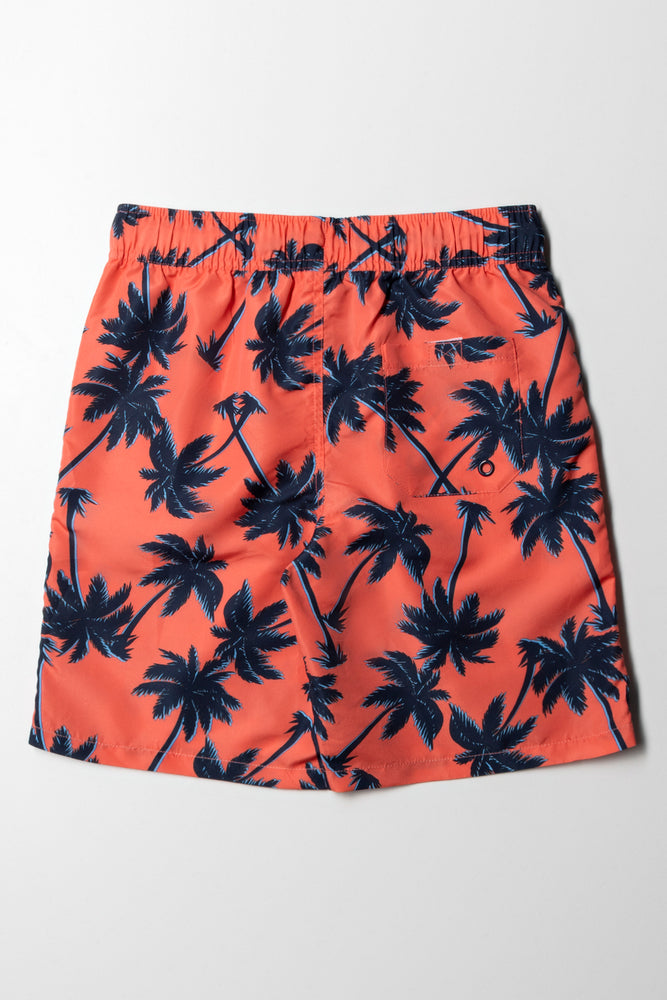 Swimshorts Printed Orange (2)