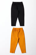 2 Pack Corduroy Pants Black & Yellow