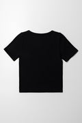 Seamless Short Sleeve T-Shirt Black (2)