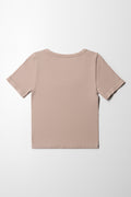 Seamless Short Sleeve T-Shirt Natural (2)