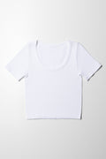 Seamless Short Sleeve T-Shirt White