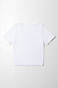 Seamless Short Sleeve T-Shirt White (2)