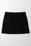 Ribstop Cargo Skirt Black (3)