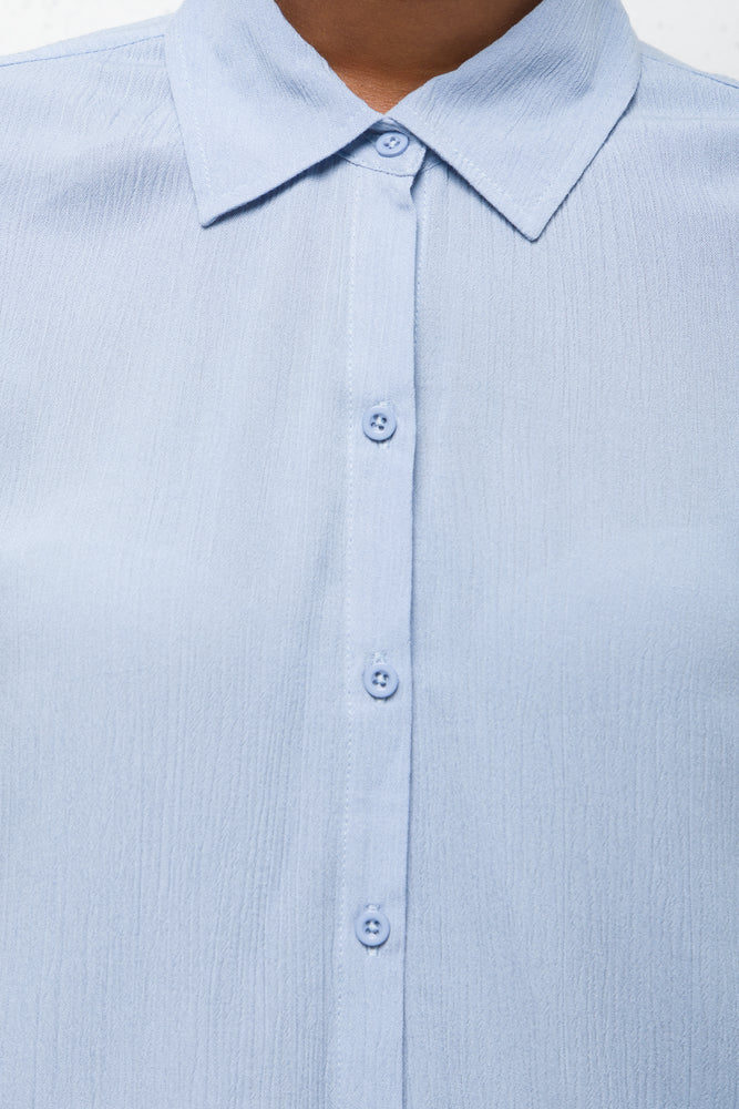 Viscose Shirt Mid Blue (3)