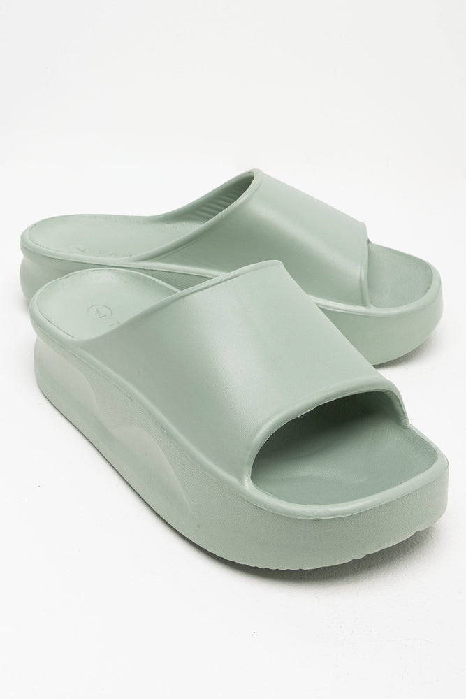 Flatform Sandal Green