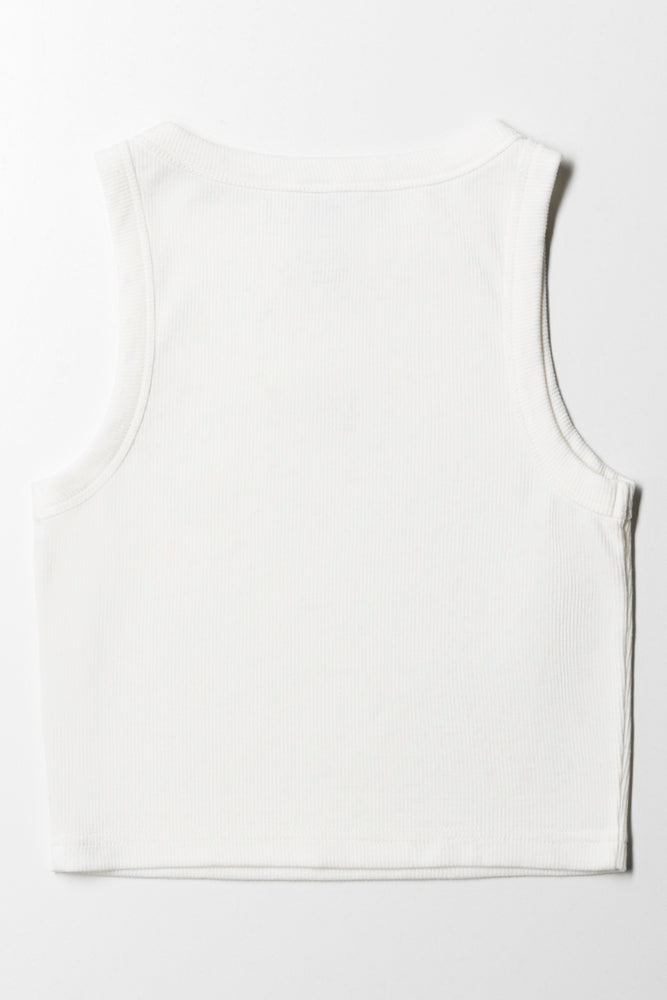 Rib Vest White (2)