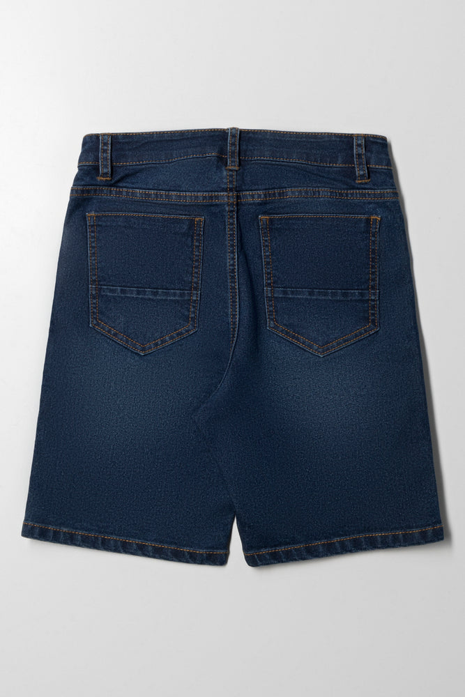 Denim Shorts Dark Blue (2)