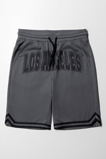 Basketball Knit Shorts Grey