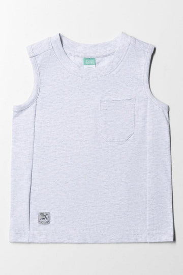 Sleeveless T-Shirt Grey