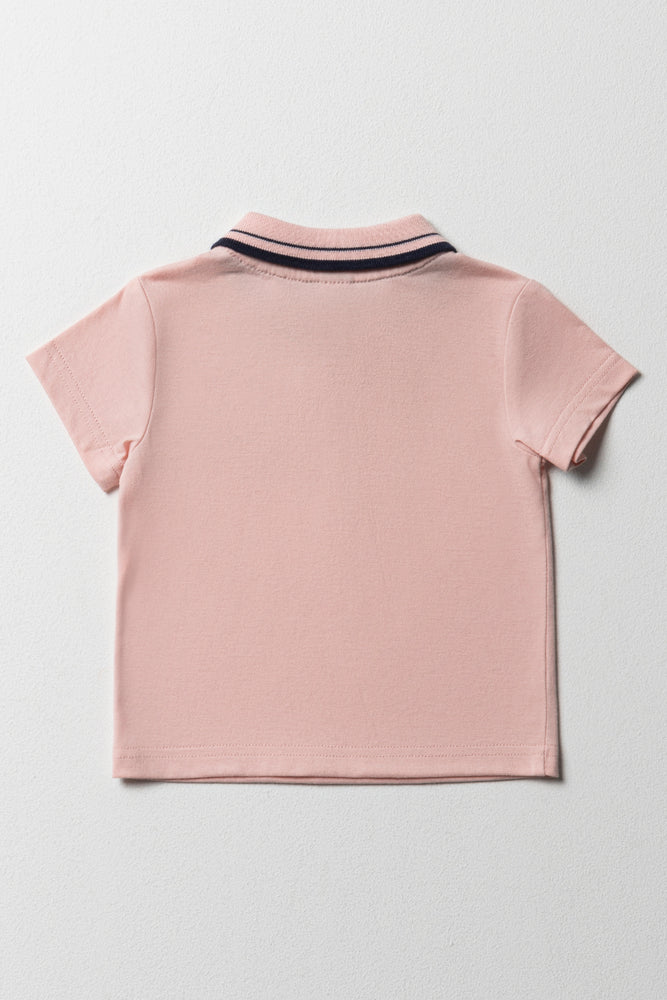 Short Sleeve Golfer Pink (2)