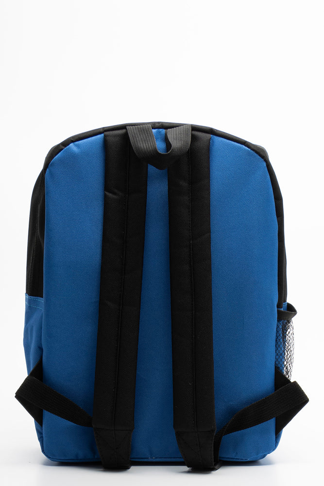 Miles Debossed Backpack Blue (2)