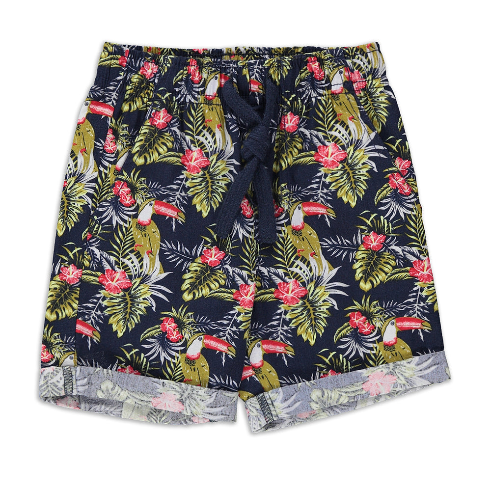 2 Pack Tropical Shorts Red