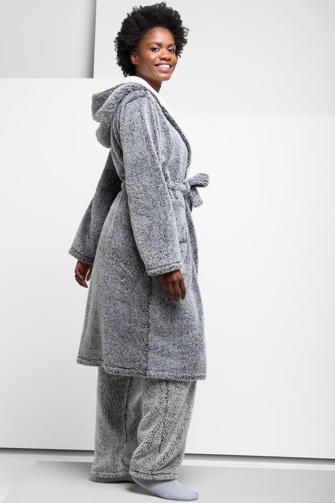 Hooded Gown Dark Grey