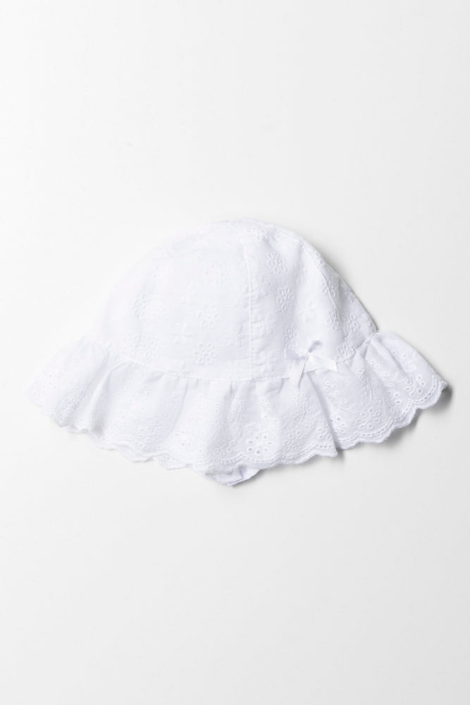 Anglaise Dome Hat White