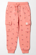 Rainbow Cargo Trackpants Peach