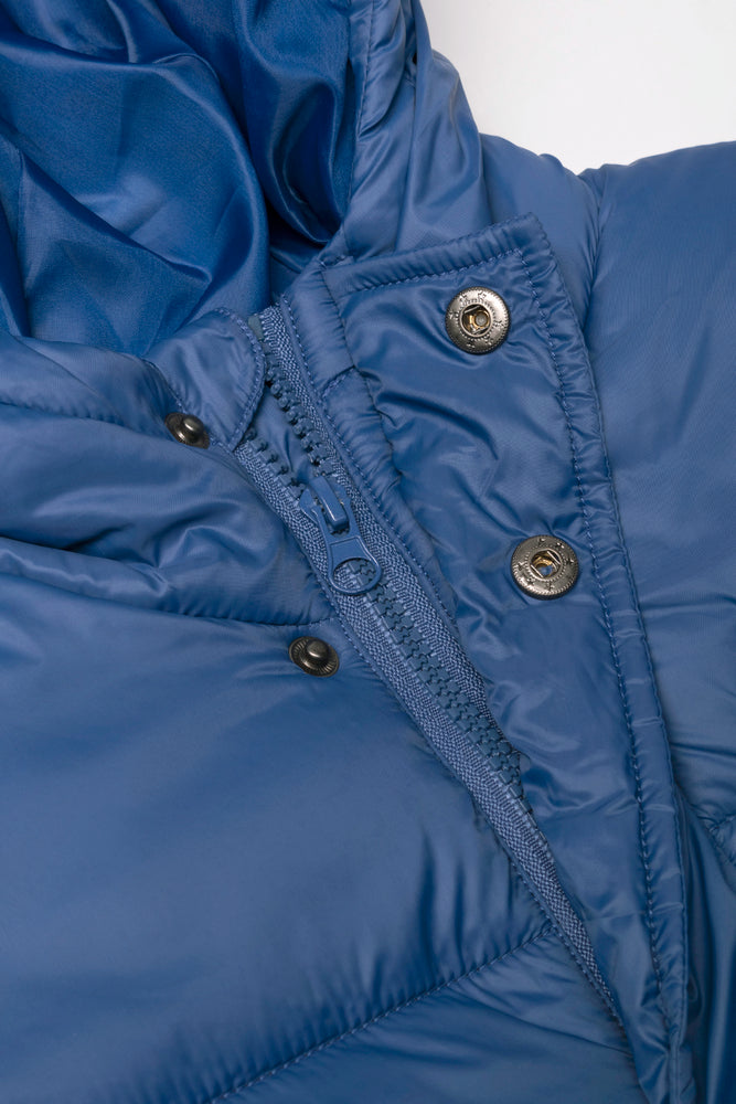 Hooded Puffer Jacket Blue