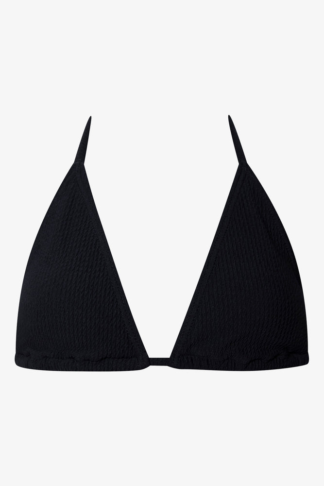 Bikini Textured Top Black