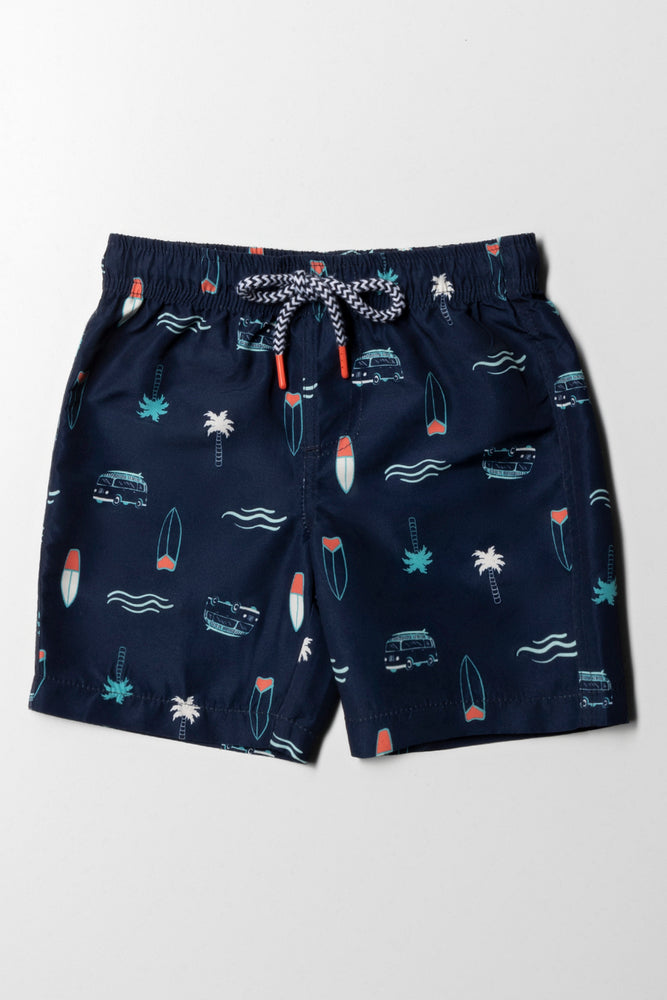 Swim Shorts Aop Navy