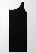 Seamfree One Shoulder Dress Black (2)