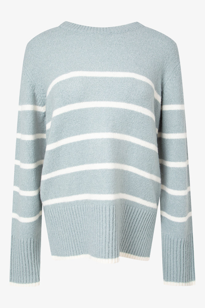 Stripe Pullover Flat Knit