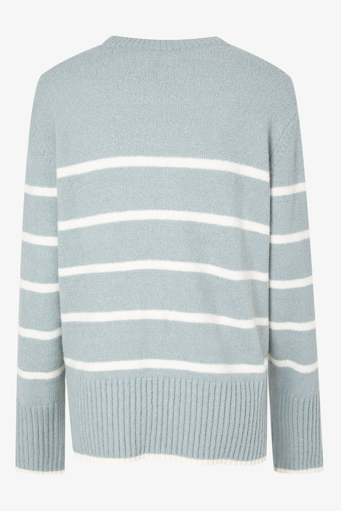 Stripe Pullover Flat Knit