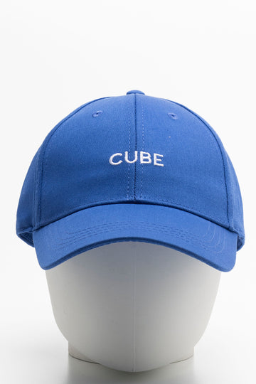 Cube Embroided Cap Cobalt Blue