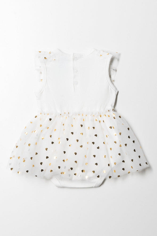 Heart Foil Dress White (4)