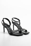 Heel Sandal Black