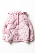 Quilted Hooded Jacket Pink