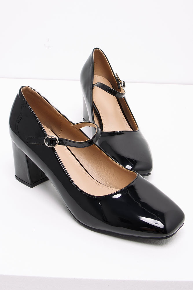 Block Heel Black