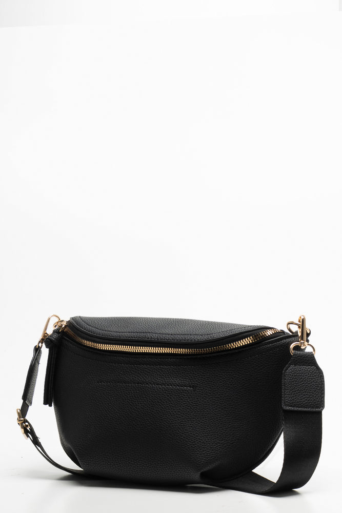 Crossbody Moon Bag Black