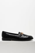 Croc Chain Loafer Black (1)