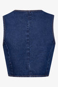 Denim Waist Coat Blue (1)