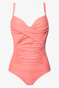 Strappy Shimmer Swimsuit Pink