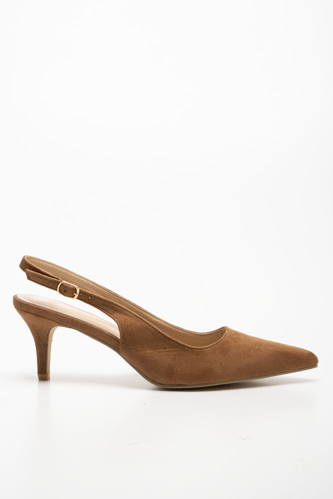 Slingback Heel Brown