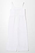 Lace Trim Jumpsuit White (2)