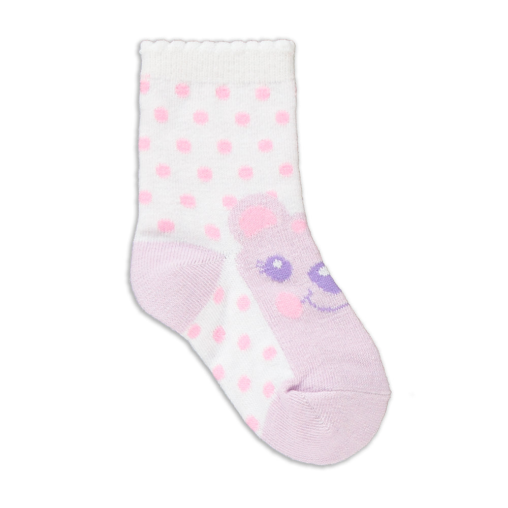 3 Pack Pink Poodle Socks