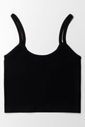 Seamless Crop Vest Black