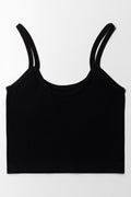 Seamless Crop Vest Black (2)