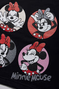 Minnie Mouse Unbrushed Fleece Set Black (1)