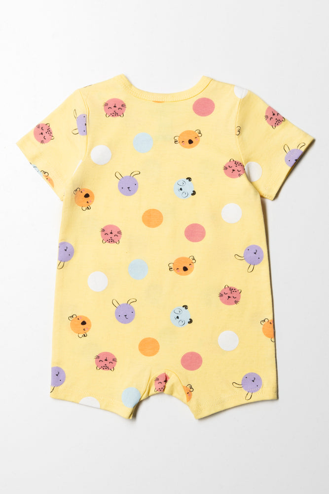 Spot Basic Romper Girl Yellow (3)